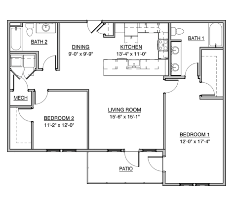 a floor plan of a home